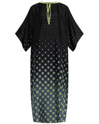 CASABLANCA - Silk Dress With Monogram - Lyst