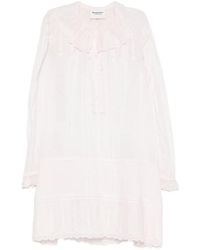 Isabel Marant - Lenora Broderie-Anglaise Ruffled Mini Dress - Lyst