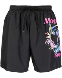 Moschino - Logo-print Swim Shorts - Lyst