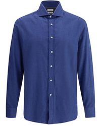 Brunello Cucinelli - Herringbone Shirt - Lyst