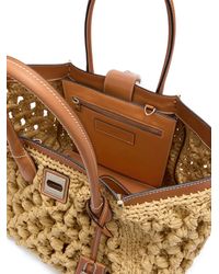 Ermanno Scervino - Woven Leather-Trim Tote Bag - Lyst