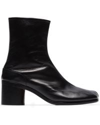 Maison Margiela Bottines à bout Tabi - Noir