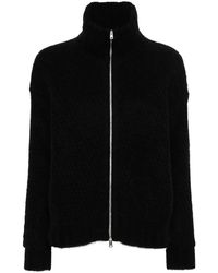 Herno - Zip-Up Brushed Cardigan - Lyst