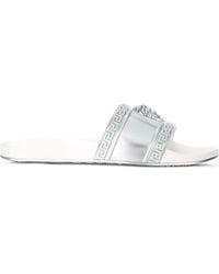 Versace - Medusa Slider Sandals - Lyst