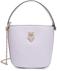 Guess - Borsa A Secchiello Patsie Con Applicazione - Lyst