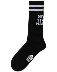 Noir Kei Ninomiya - Logo-Print Striped Socks - Lyst