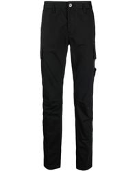 Stone Island - Compass-Patch Straight-Leg Trousers - Lyst