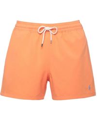 Polo Ralph Lauren - Logo-Embroidered Drawstring Swim Shorts - Lyst