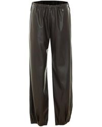 Aniye By - Elasticated Faux-Leather Track Pants - Lyst