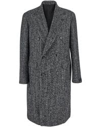 Tagliatore - Herringbone Double-Breasted Coat - Lyst