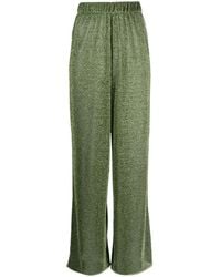 Oséree - Lurex-detail High-waisted Trousers - Lyst
