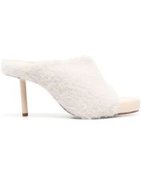 Jacquemus - 100mm Knitted Square-toe Mules - Lyst