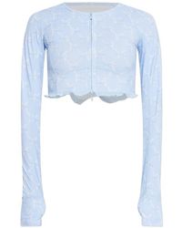 LoveShackFancy - Laudie Ruffle Long-Sleeve Top - Lyst