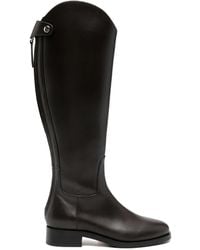 Aeyde - Zip-fastening leather knee-high boots - Lyst