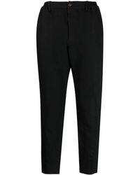 COMME DES GARÇON BLACK - Tapered-Hose Mit Zickzackmuster - Lyst