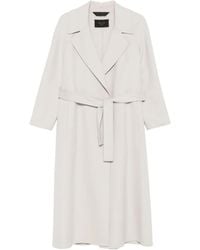 Paltò - Paola Belted Lapels Coat - Lyst