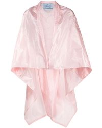 Prada Packable Silk Cape - Pink