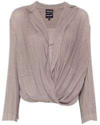 Giorgio Armani - Pleated Tank Top And Blouse Set - Lyst