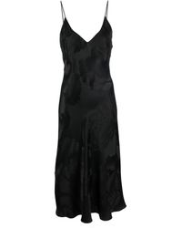 Carine Gilson - Silk Jacquard-print Midi Slip Dress - Lyst