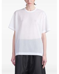 Comme des Garçons - T-Shirt aus Mesh - Lyst