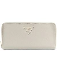 Guess - Laurel Maxi Triangle-Logo Wallet - Lyst