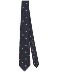 Etro - Logo-Jacquard Silk Tie - Lyst