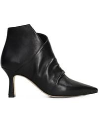 The Seller - Ruched Pointed-Toe Ankle Boots - Lyst