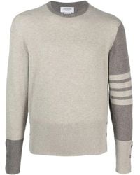 Thom Browne - 4-Bar Stripe Cashmere Jumper - Lyst