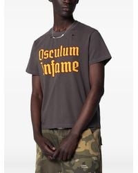 DAGGER - 6669 Gerafeld T-Shirt Met Tekst - Lyst