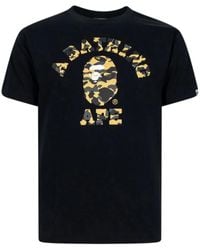 A Bathing Ape - 1St Camo College T-Shirt - Lyst