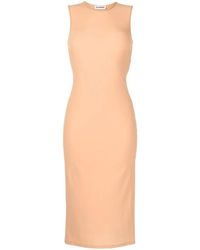 Jil Sander - Maxi-Jurk Met Ronde Hals - Lyst