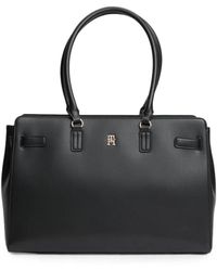 Tommy Hilfiger - Logo-Plaque Tote Bag - Lyst