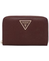 Guess - Laurel Portemonnaie Aus Saffiano-Leder - Lyst