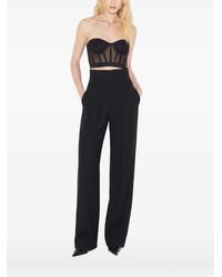 Elisabetta Franchi - Mesh Corset Top - Lyst