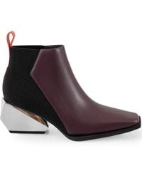 United Nude - 60Mm Ricky Mid Square-Toe Geometric-Heel Boots - Lyst