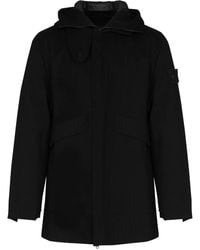 Stone Island - Compass-patch Hooded Jacket - Lyst