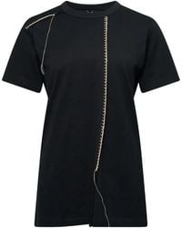 Y's Yohji Yamamoto - T-Shirt À Détails De Coutures - Lyst