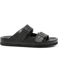 SERGIO MORETTI FIRENZE - Buckle-Fastening Leather Sandals - Lyst