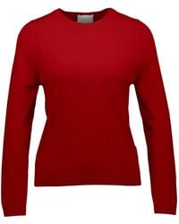 Allude - Round-Neck Knitted Sweater - Lyst