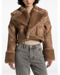Manière De Voir - Kenain Leather & Plush 2-In-1 Gilet - Lyst