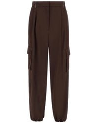 Herno - Cargo-Pocket Tapered Trousers - Lyst