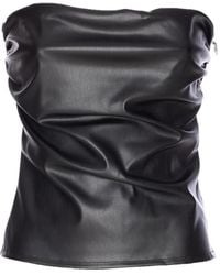 Aniye By - Ruched Zipped Strapless Vest - Lyst
