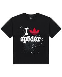 Sp5der - X Adidas Graphic-Print T-Shirt - Lyst