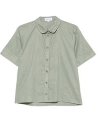 ORSINA - Blanket-Stitched Short-Sleeve Shirt - Lyst