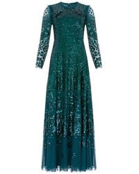 Needle & Thread - Aurora Sequin-Embellished Gown Maxi Dress - Lyst