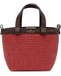 La Portegna - Teresita Leather-Trim Tote Bag - Lyst