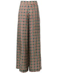 Biyan - Geometric-Pattern Trousers - Lyst
