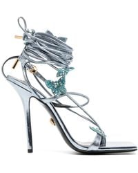 Versace - X Dua Lipa Sandalen Aus Satin 115Mm - Lyst