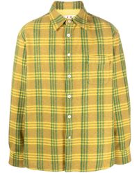Marni - Plaid-check Pattern Flannel Shirt - Lyst
