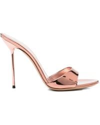 Paris Texas - Lidia Metallic-Finish Sandals - Lyst